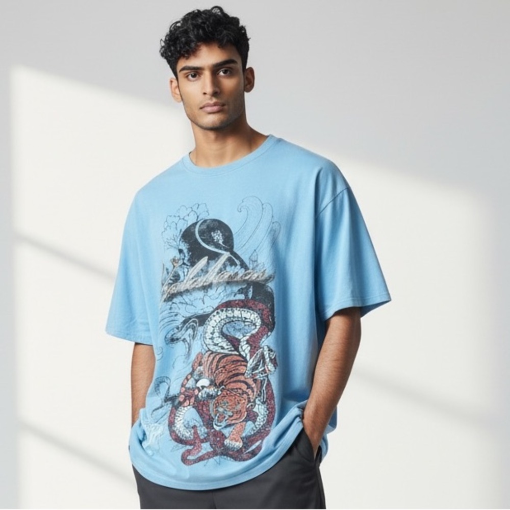 VALABASAS VINTAGE men’s large, crewneck, cotton tea, premium good condition